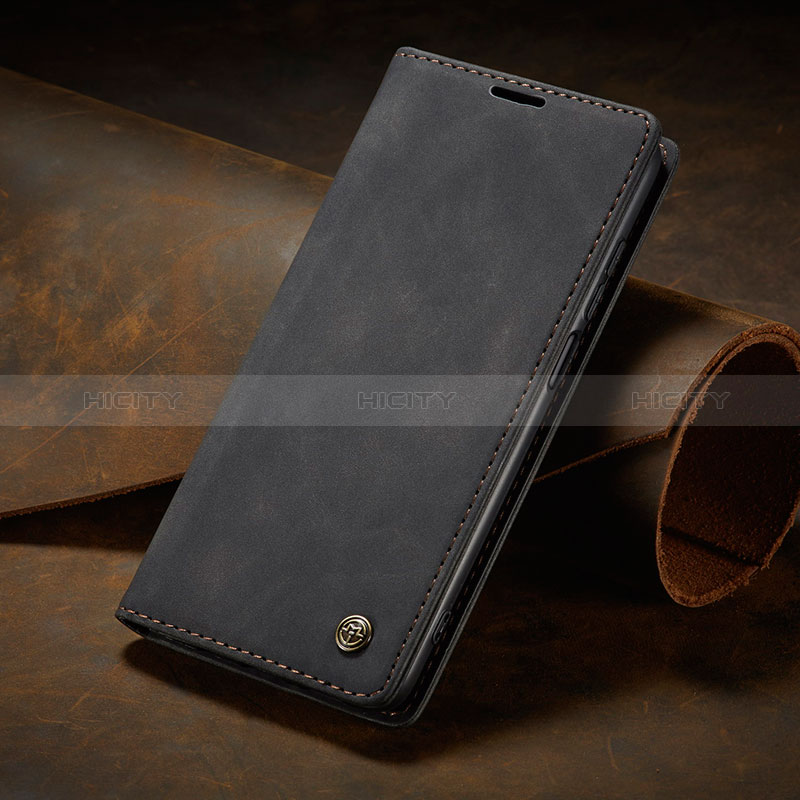 Custodia Portafoglio In Pelle Cover con Supporto C02S per Xiaomi Redmi Note 9 Pro Nero