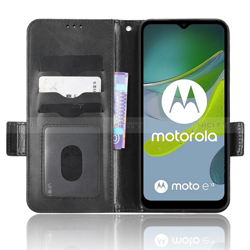 Custodia Portafoglio In Pelle Cover con Supporto C02X per Motorola Moto E13
