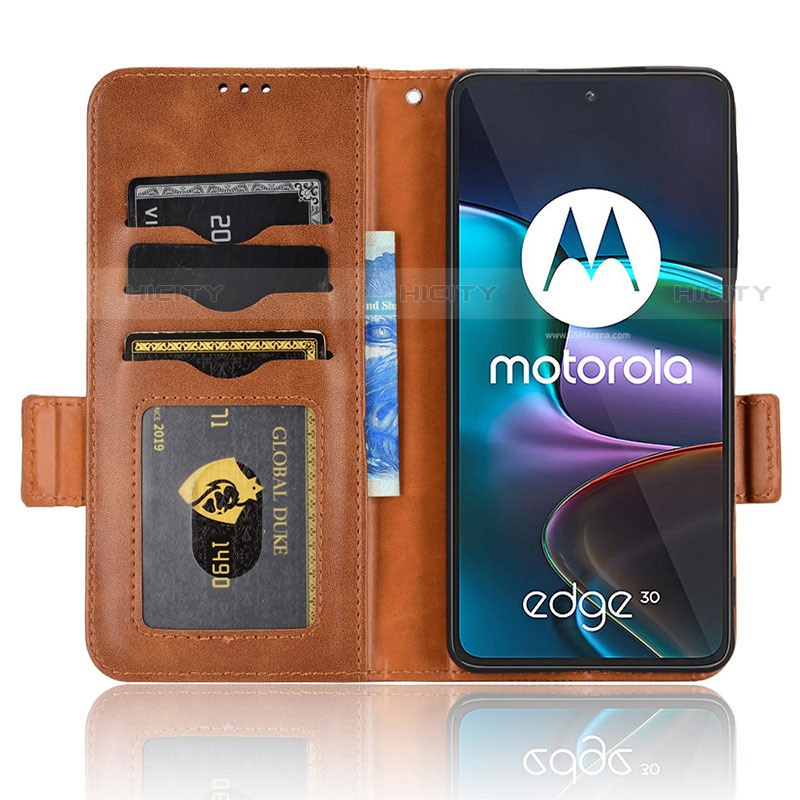 Custodia Portafoglio In Pelle Cover con Supporto C02X per Motorola Moto Edge 30 5G