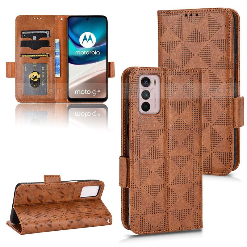 Custodia Portafoglio In Pelle Cover con Supporto C02X per Motorola Moto G42