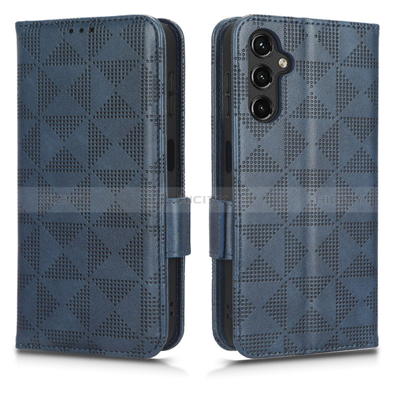 Custodia Portafoglio In Pelle Cover con Supporto C02X per Samsung Galaxy M44 5G Blu