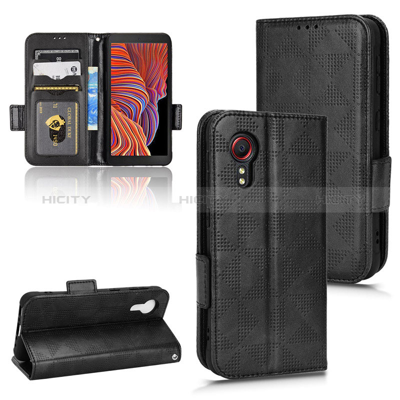 Custodia Portafoglio In Pelle Cover con Supporto C02X per Samsung Galaxy XCover 5 SM-G525F