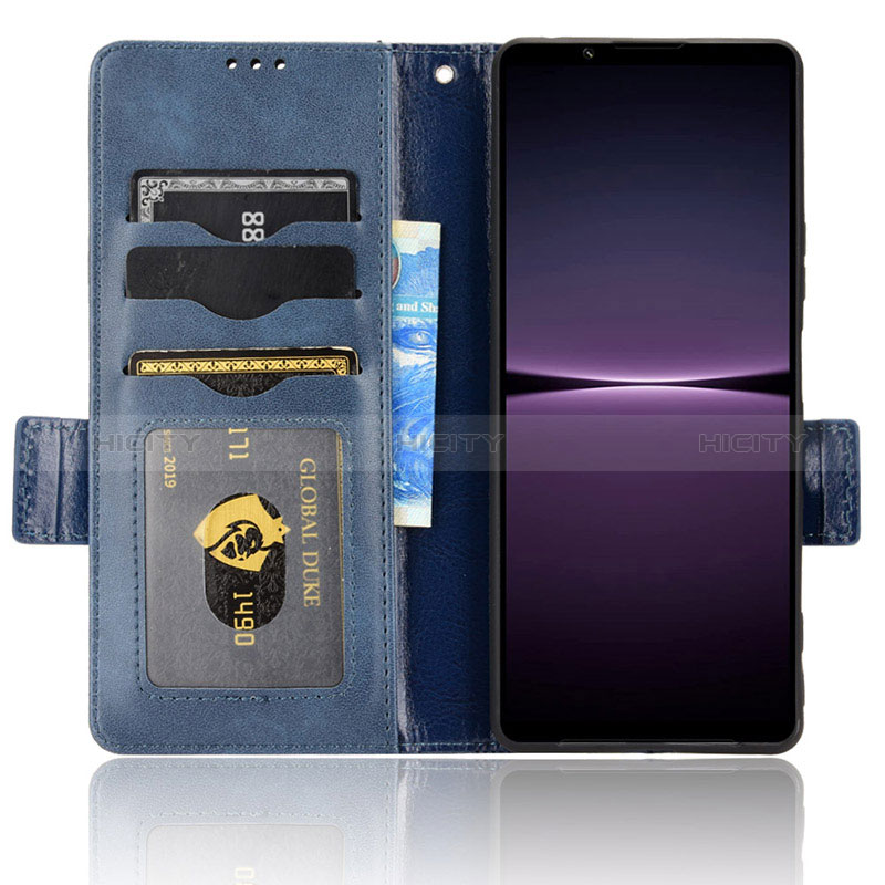 Custodia Portafoglio In Pelle Cover con Supporto C02X per Sony Xperia 1 IV