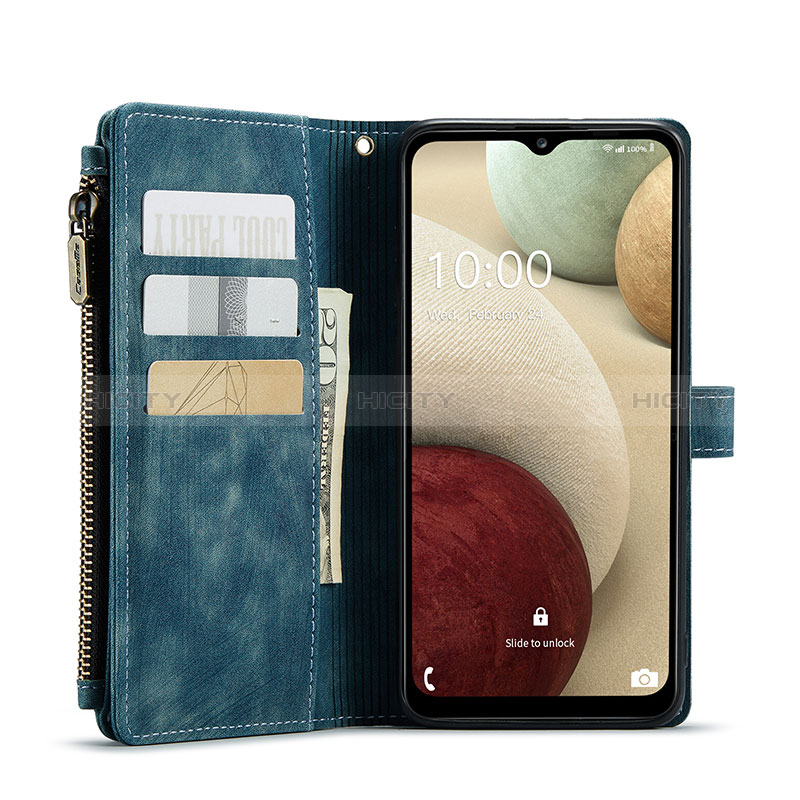 Custodia Portafoglio In Pelle Cover con Supporto C03S per Samsung Galaxy A12 5G
