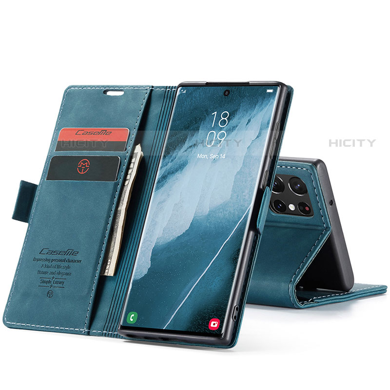 Custodia Portafoglio In Pelle Cover con Supporto C03S per Samsung Galaxy S21 Ultra 5G