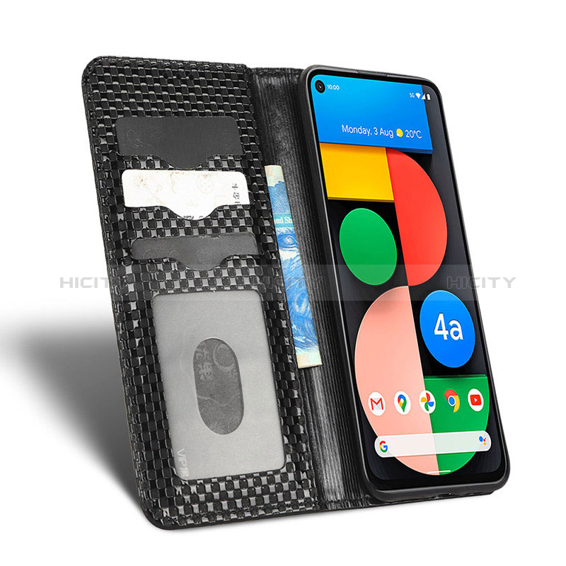 Custodia Portafoglio In Pelle Cover con Supporto C03X per Google Pixel 4a 5G