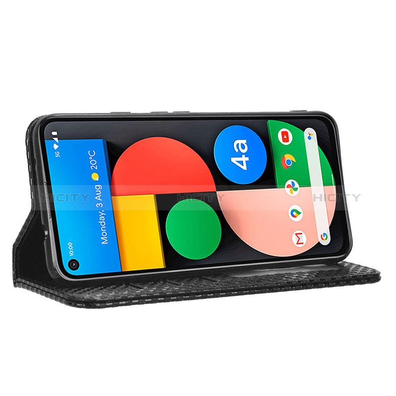 Custodia Portafoglio In Pelle Cover con Supporto C03X per Google Pixel 4a 5G