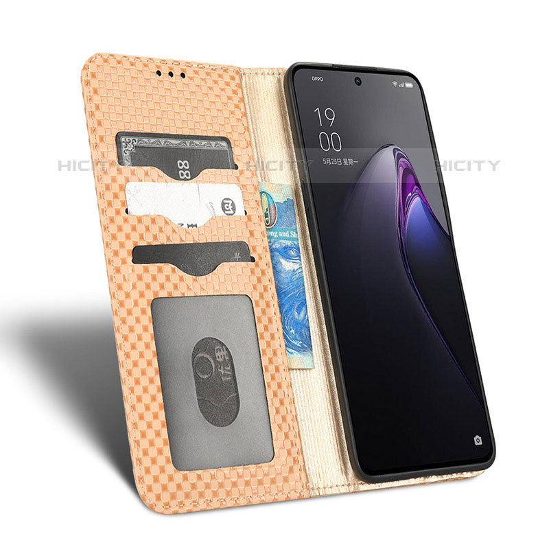 Custodia Portafoglio In Pelle Cover con Supporto C03X per Oppo Reno8 Pro 5G