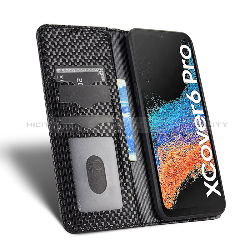 Custodia Portafoglio In Pelle Cover con Supporto C03X per Samsung Galaxy XCover 6 Pro 5G