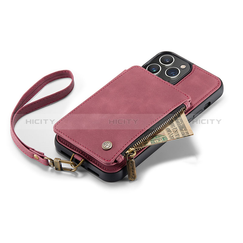 Custodia Portafoglio In Pelle Cover con Supporto C04S per Apple iPhone 13 Pro