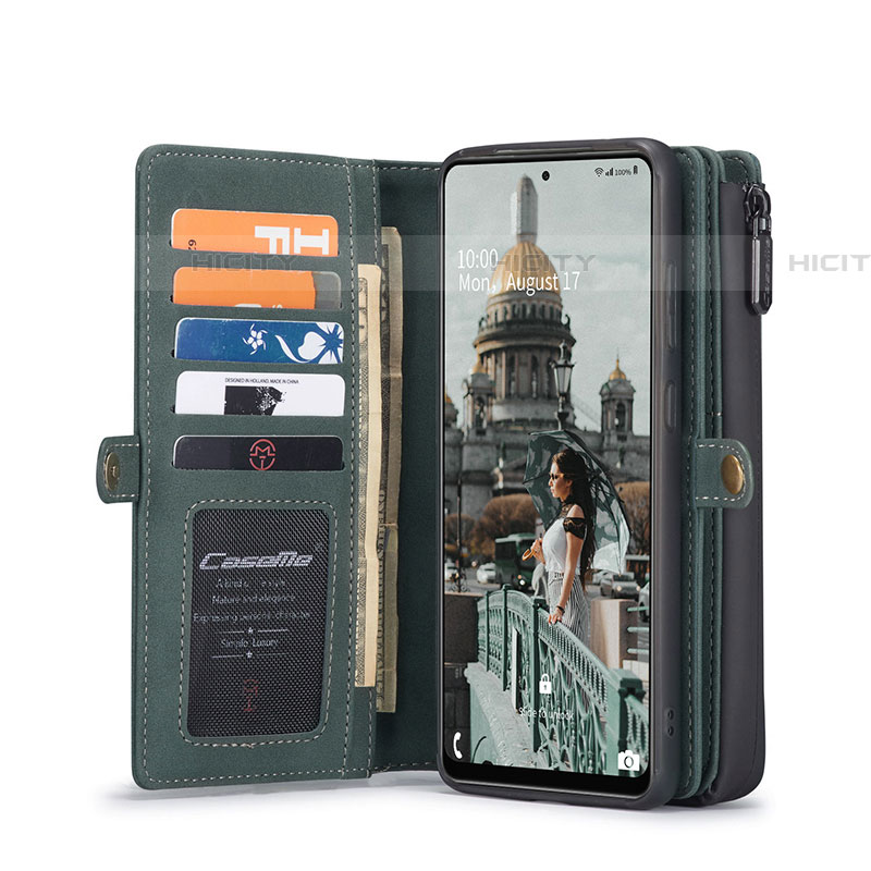 Custodia Portafoglio In Pelle Cover con Supporto C04S per Samsung Galaxy A52 5G