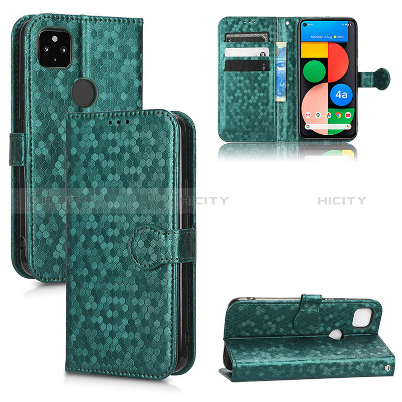 Custodia Portafoglio In Pelle Cover con Supporto C04X per Google Pixel 4a 5G