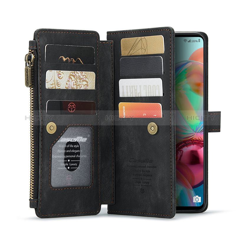 Custodia Portafoglio In Pelle Cover con Supporto C05S per Samsung Galaxy A71 4G A715