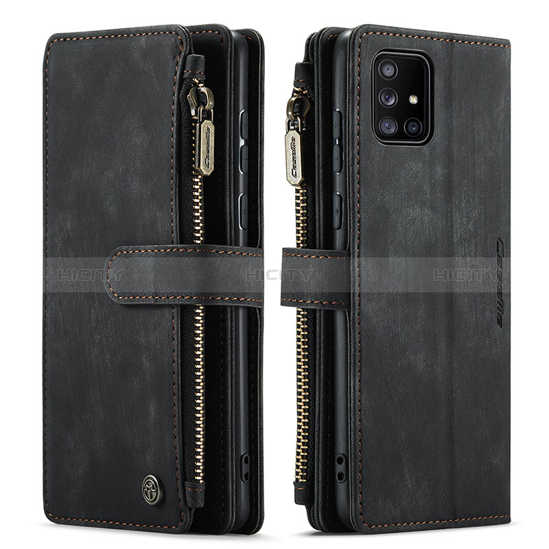 Custodia Portafoglio In Pelle Cover con Supporto C05S per Samsung Galaxy M40S Nero