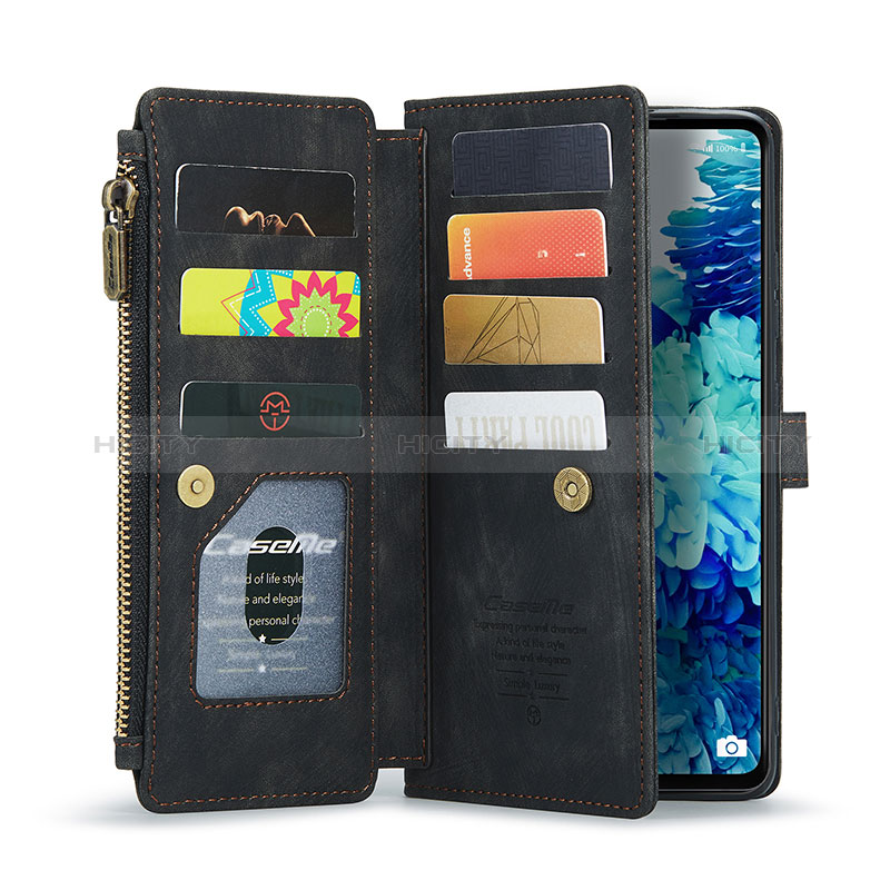Custodia Portafoglio In Pelle Cover con Supporto C05S per Samsung Galaxy S20 FE (2022) 5G