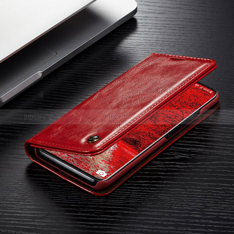Custodia Portafoglio In Pelle Cover con Supporto C05S per Samsung Galaxy S20 Plus Rosso