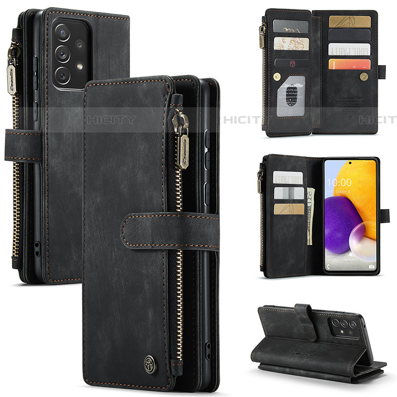 Custodia Portafoglio In Pelle Cover con Supporto C06S per Samsung Galaxy A72 5G