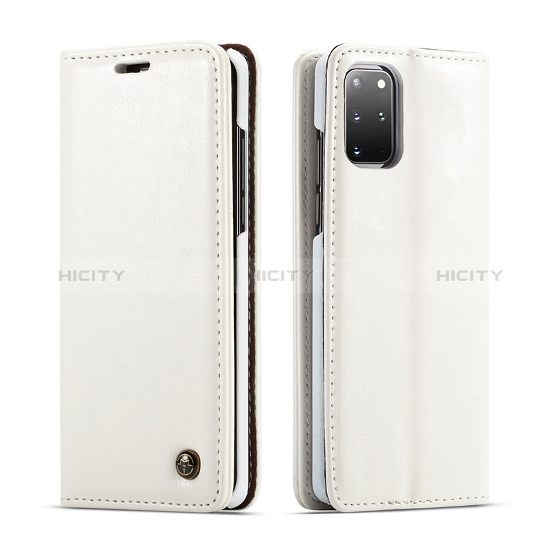 Custodia Portafoglio In Pelle Cover con Supporto C06S per Samsung Galaxy S20 Plus 5G Bianco