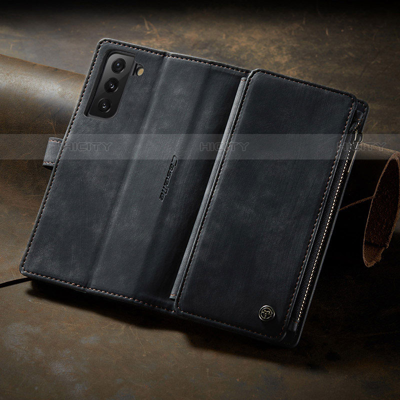 Custodia Portafoglio In Pelle Cover con Supporto C06S per Samsung Galaxy S21 5G