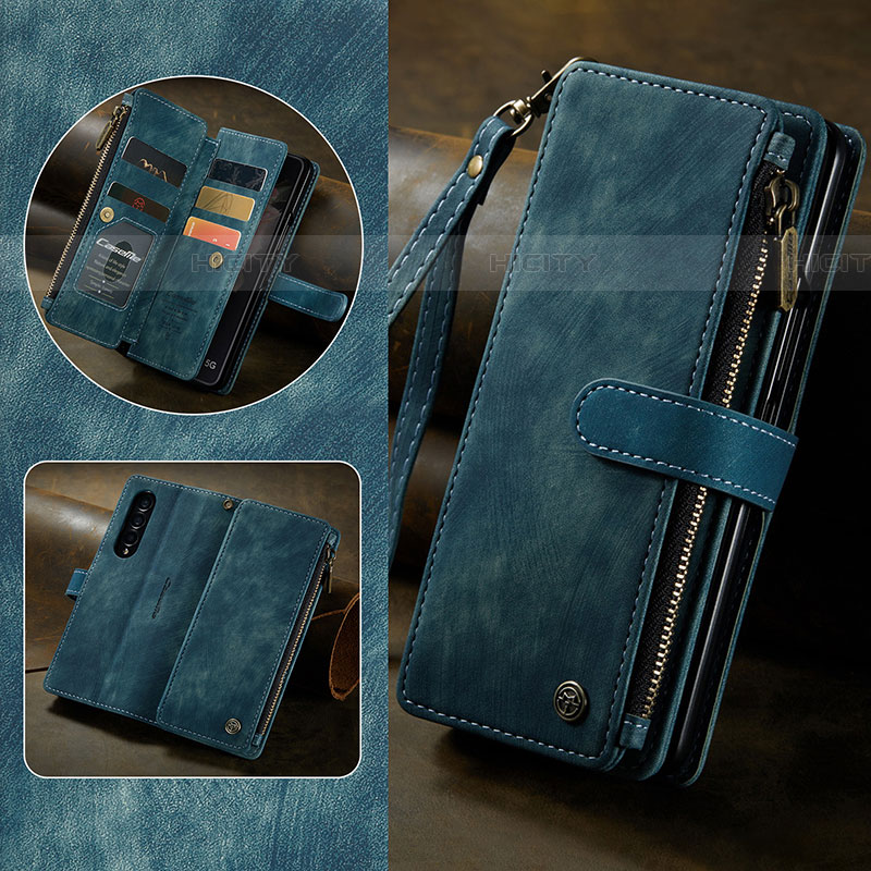 Custodia Portafoglio In Pelle Cover con Supporto C06S per Samsung Galaxy Z Fold4 5G