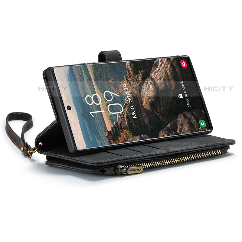 Custodia Portafoglio In Pelle Cover con Supporto C07S per Samsung Galaxy S22 Ultra 5G