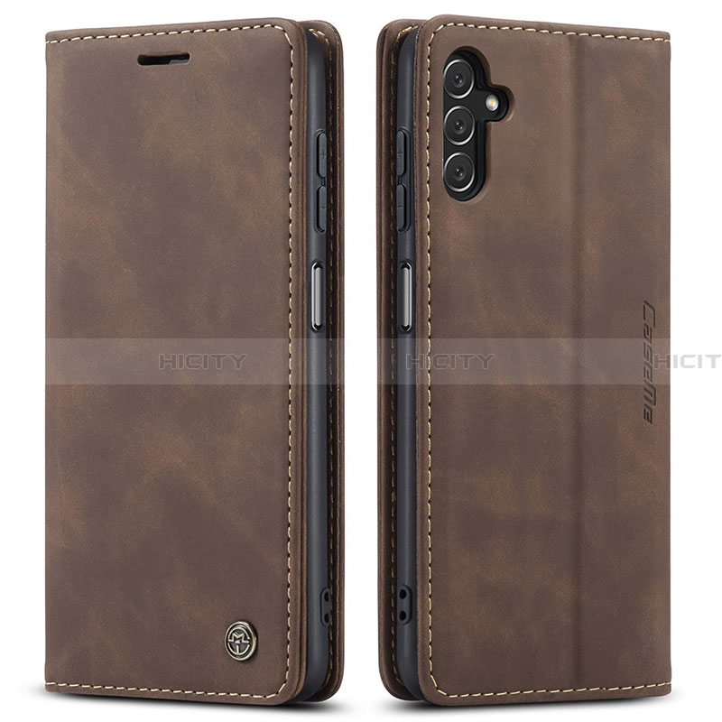 Custodia Portafoglio In Pelle Cover con Supporto C10S per Samsung Galaxy A13 5G Marrone