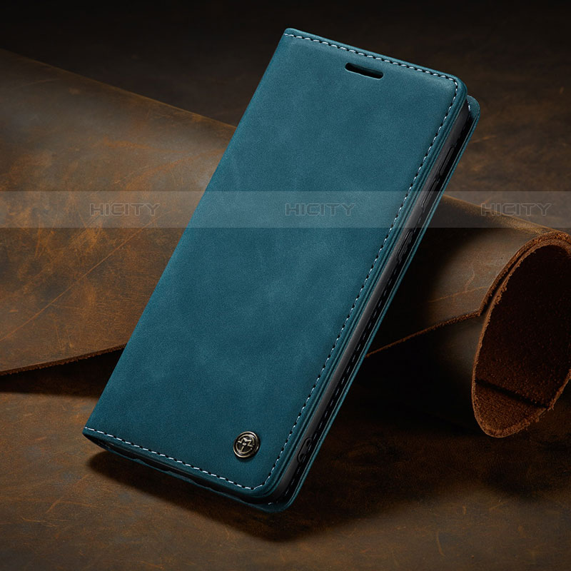Custodia Portafoglio In Pelle Cover con Supporto C10S per Samsung Galaxy S21 5G Blu