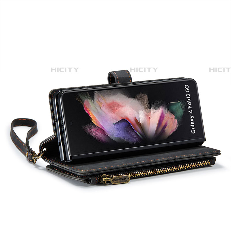 Custodia Portafoglio In Pelle Cover con Supporto CS1 per Samsung Galaxy Z Fold4 5G