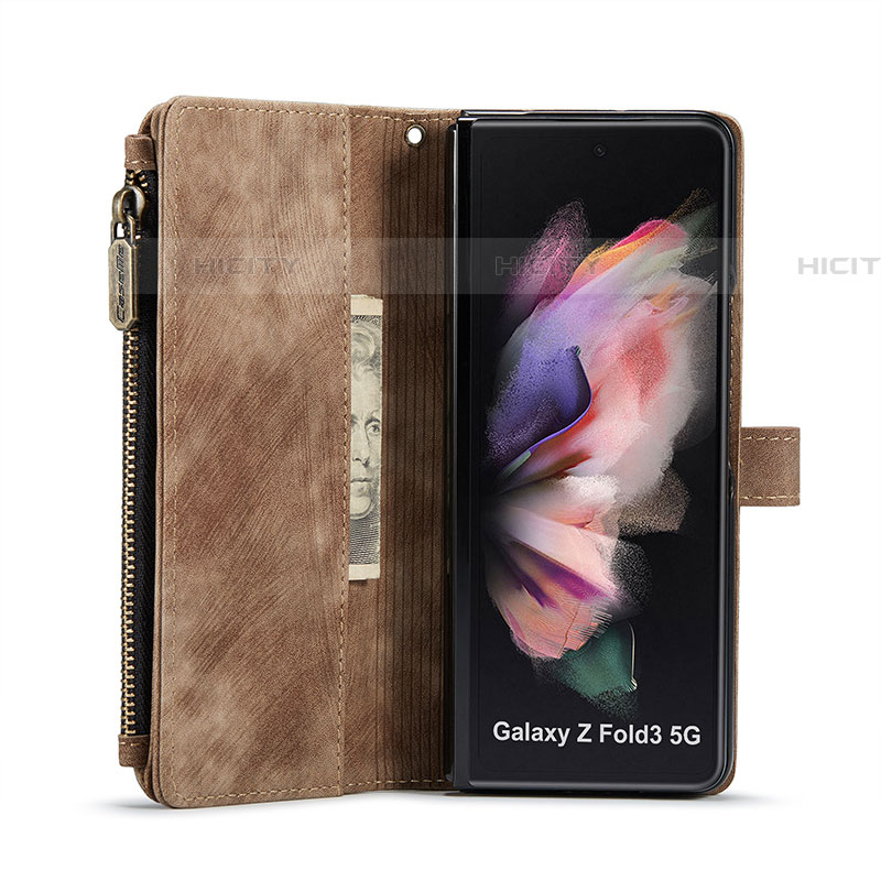 Custodia Portafoglio In Pelle Cover con Supporto CS1 per Samsung Galaxy Z Fold4 5G