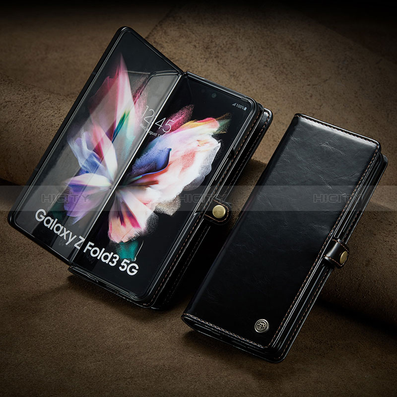 Custodia Portafoglio In Pelle Cover con Supporto CS3 per Samsung Galaxy Z Fold3 5G