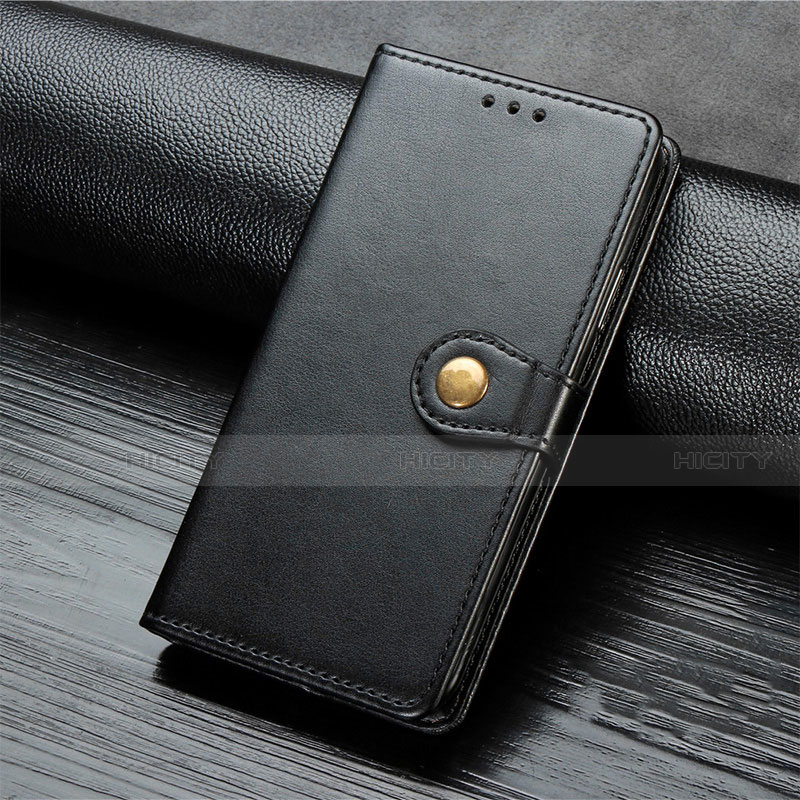 Custodia Portafoglio In Pelle Cover con Supporto D01 per Xiaomi Mi Note 10 Nero