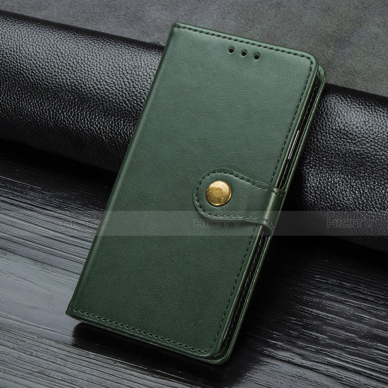 Custodia Portafoglio In Pelle Cover con Supporto D01 per Xiaomi Mi Note 10 Verde