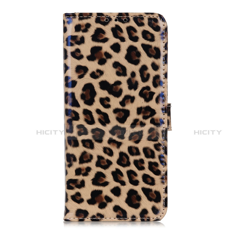 Custodia Portafoglio In Pelle Cover con Supporto D01Y per Motorola Moto Edge X30 5G Marrone