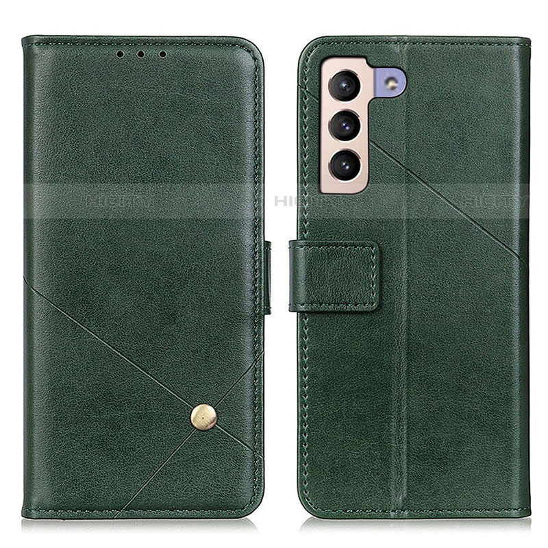 Custodia Portafoglio In Pelle Cover con Supporto D04Y per Samsung Galaxy S22 Plus 5G Verde