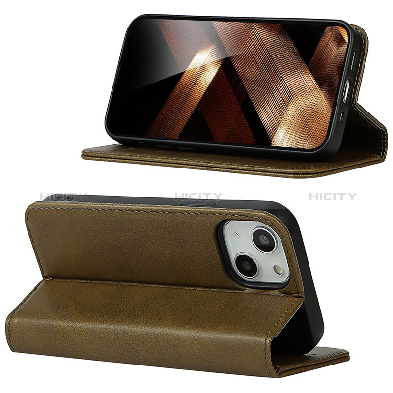 Custodia Portafoglio In Pelle Cover con Supporto D05T per Apple iPhone 13