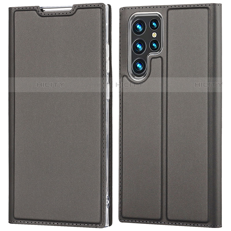 Custodia Portafoglio In Pelle Cover con Supporto D05T per Samsung Galaxy S23 Ultra 5G Nero