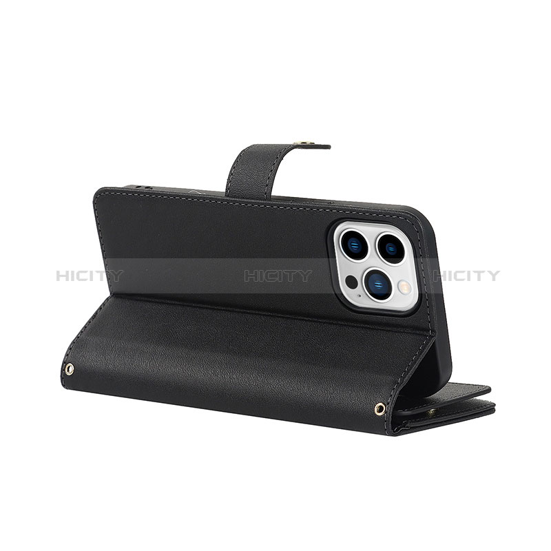 Custodia Portafoglio In Pelle Cover con Supporto D06T per Apple iPhone 13 Pro