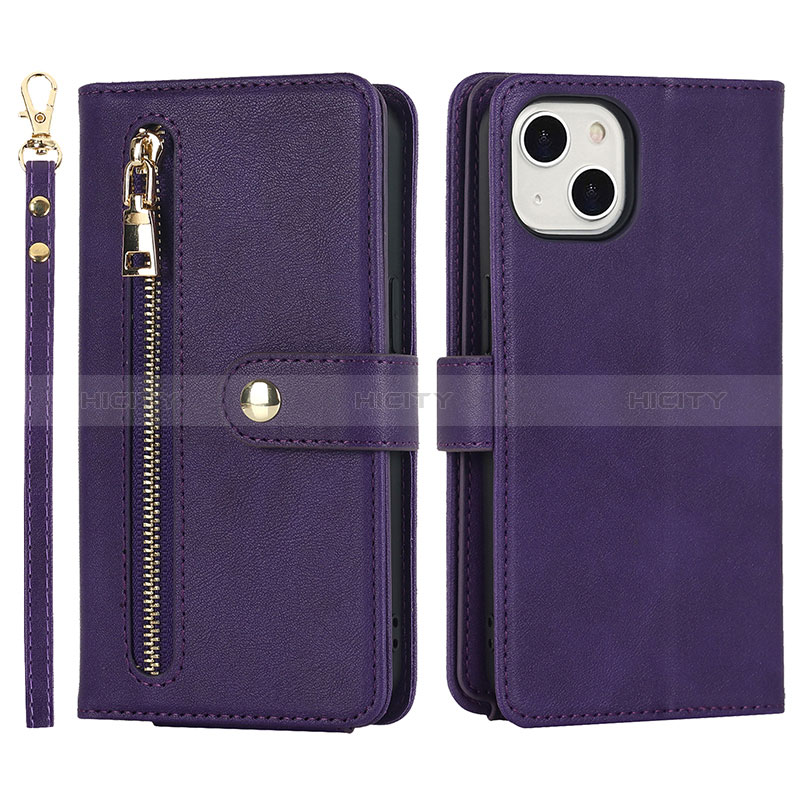 Custodia Portafoglio In Pelle Cover con Supporto D06T per Apple iPhone 14 Plus