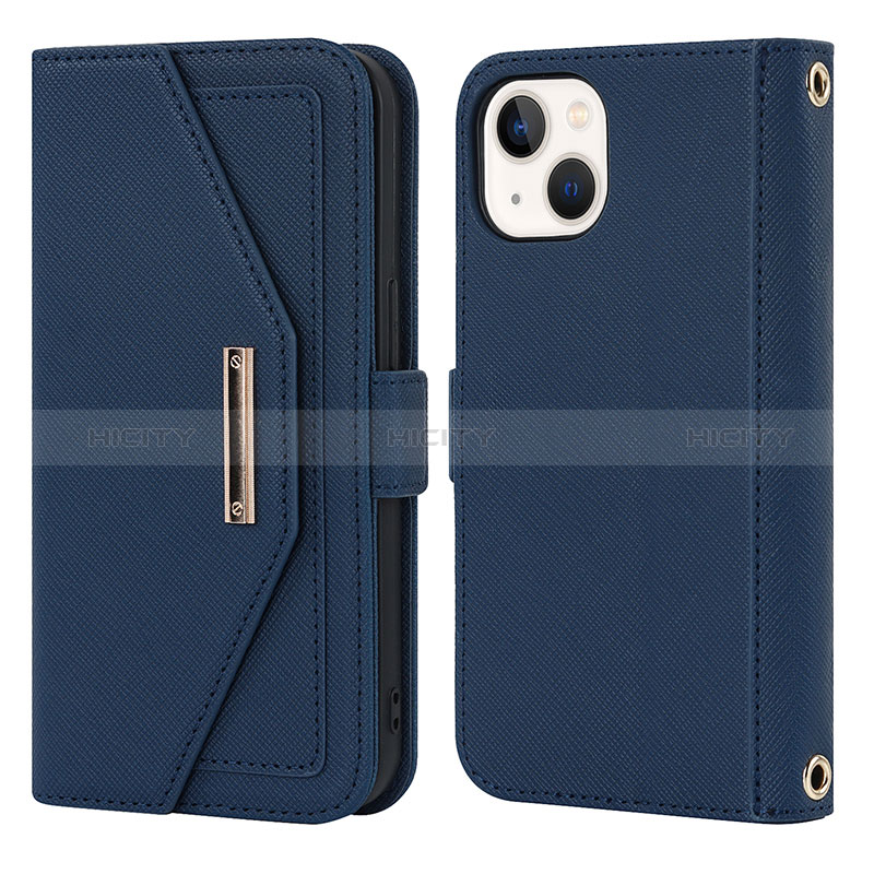 Custodia Portafoglio In Pelle Cover con Supporto D07T per Apple iPhone 13