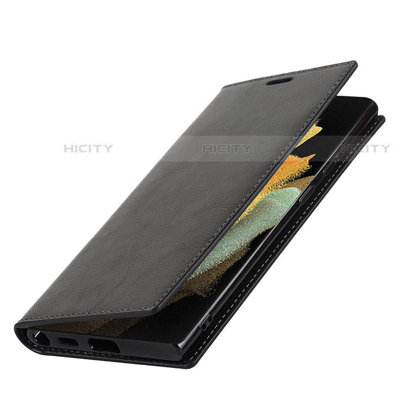 Custodia Portafoglio In Pelle Cover con Supporto D07T per Samsung Galaxy S21 Ultra 5G