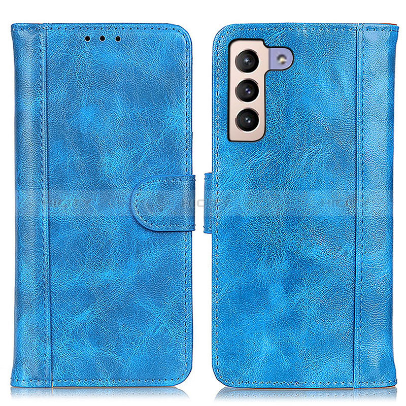 Custodia Portafoglio In Pelle Cover con Supporto D07Y per Samsung Galaxy S24 5G Cielo Blu