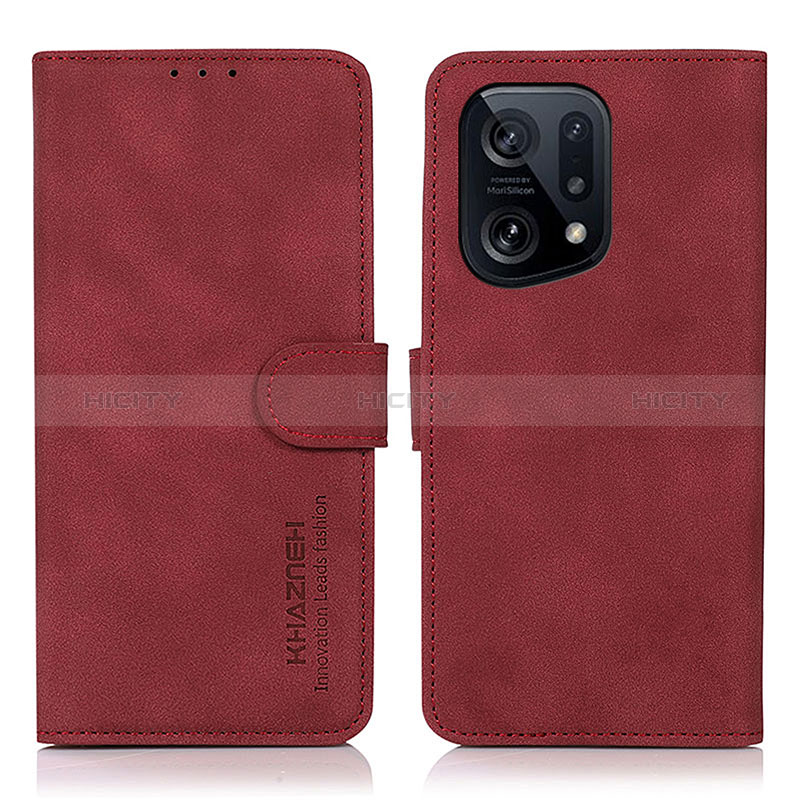 Custodia Portafoglio In Pelle Cover con Supporto D08Y per Oppo Find X5 5G