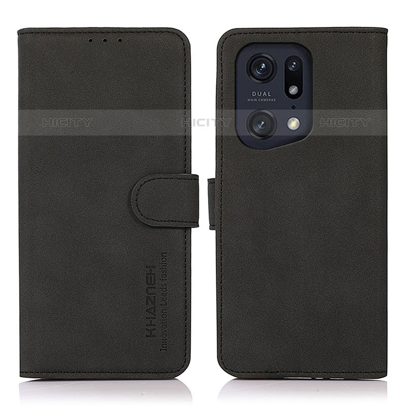 Custodia Portafoglio In Pelle Cover con Supporto D08Y per Oppo Find X5 Pro 5G