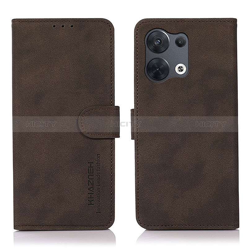 Custodia Portafoglio In Pelle Cover con Supporto D08Y per Xiaomi Redmi Note 13 5G Marrone