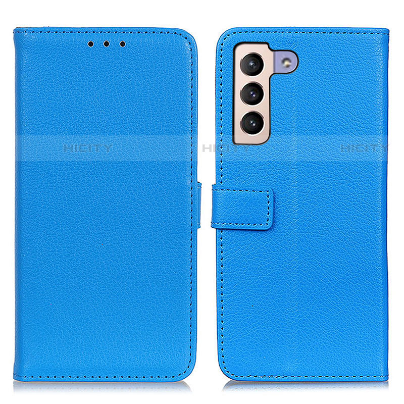 Custodia Portafoglio In Pelle Cover con Supporto D09Y per Samsung Galaxy S21 5G Cielo Blu