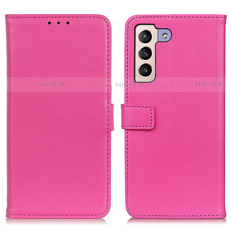Custodia Portafoglio In Pelle Cover con Supporto D09Y per Samsung Galaxy S22 5G Rosa Caldo