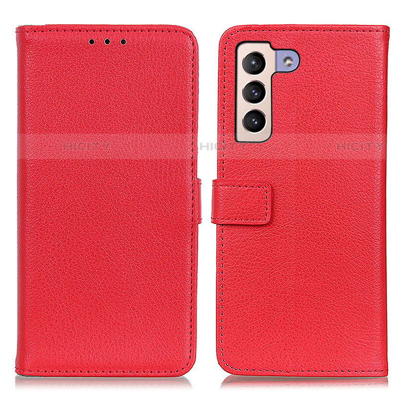 Custodia Portafoglio In Pelle Cover con Supporto D09Y per Samsung Galaxy S22 Plus 5G Rosso