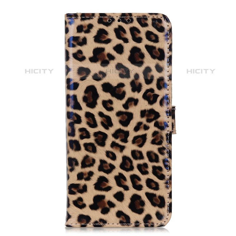 Custodia Portafoglio In Pelle Cover con Supporto DY01 per Oppo A54 4G Marrone