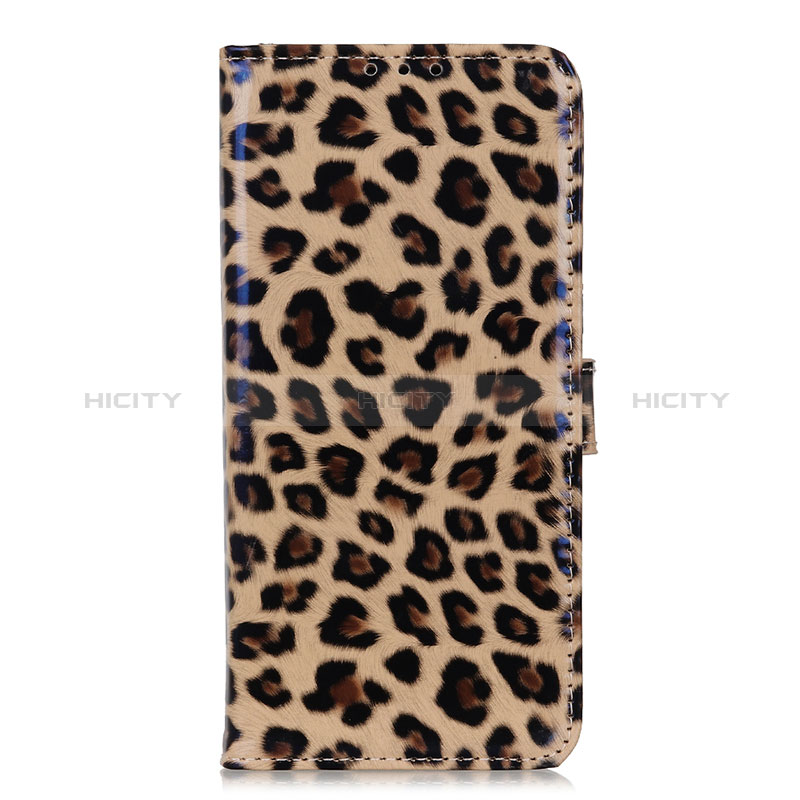 Custodia Portafoglio In Pelle Cover con Supporto DY01 per Oppo A95 4G Marrone