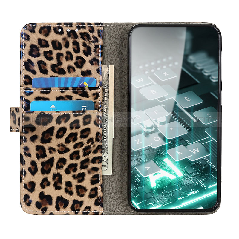 Custodia Portafoglio In Pelle Cover con Supporto DY01 per Samsung Galaxy A23e 5G Marrone
